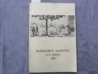 1961 SOMERSET COUNTY NEW JERSEY SOFTCOVER BOOK AND MAP - K 289