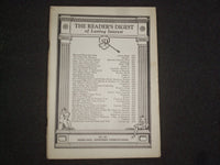 1929 FEBRUARY THE READER'S DIGEST SOFTCOVER BOOK- NUMBER 82- GREY COVERS- J 9924