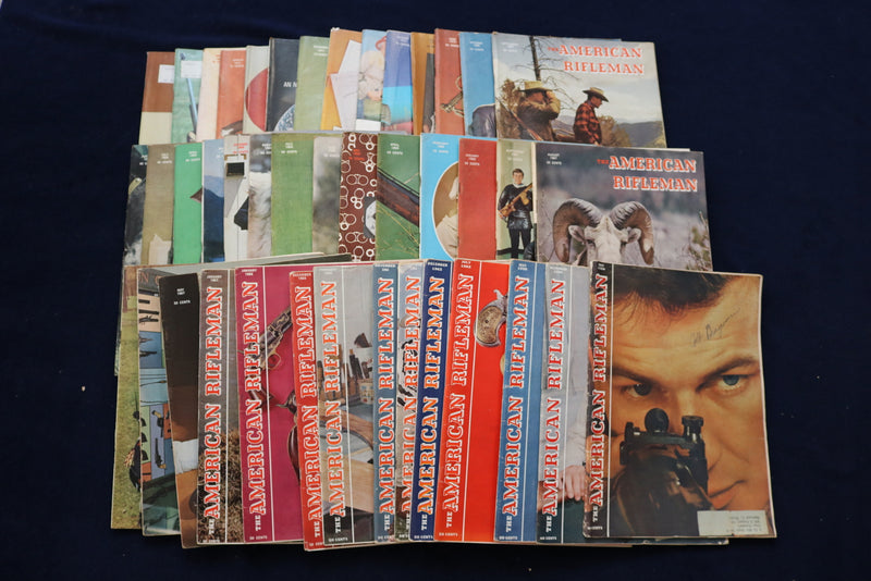 1954-1975 THE AMERICAN RIFLEMAN MAGAZINE - LOT OF 42 - O 3578