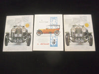 1963 JANUARY-MARCH VETERAN & VINTAGE MAGAZINE -LOT OF 3 - CAR/MOTORCYCLE- J 7827