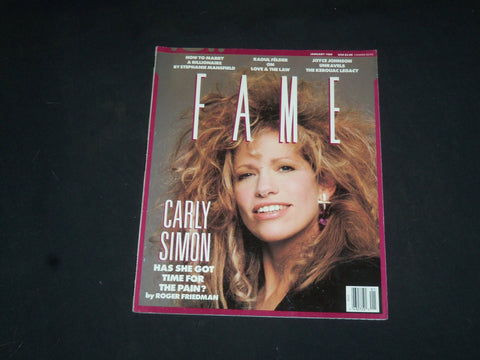 1989 JANUARY FAME MAGAZINE - CARLY SIMON - SP 6167