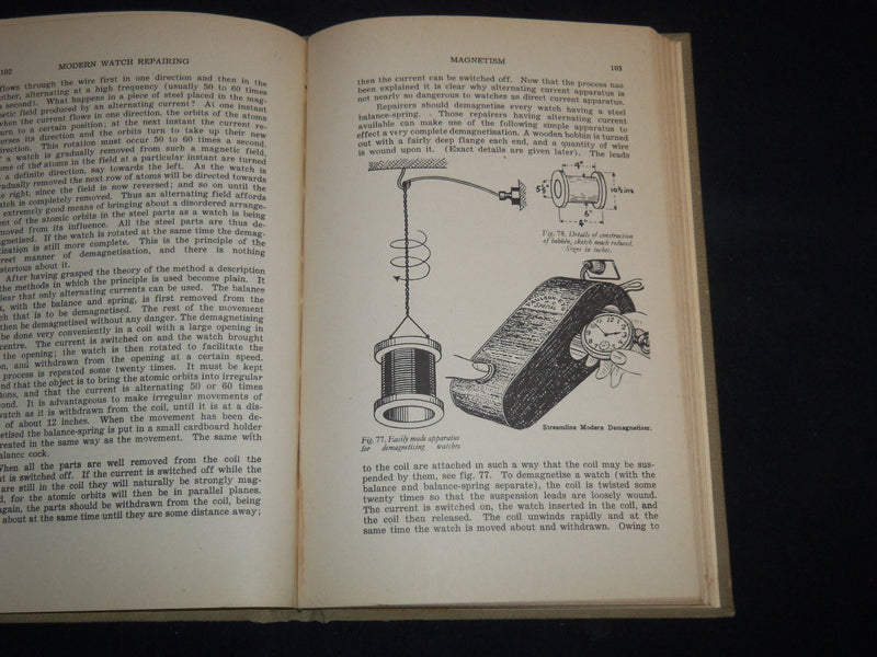 1941 MODERN WATCH REPAIRING AND ADJUSTING VOLUME - THIRD EDITION - KD 5523N