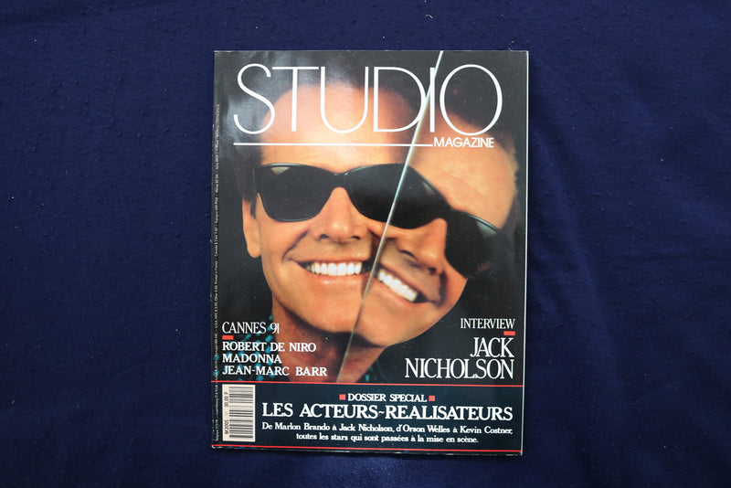 1991 JUNE STUDIO MAGAZINE - JACK NICHOLSON COVER - FRENCH - E 17907