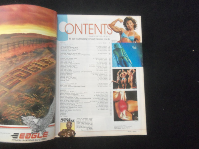 1987 MARCH MUSCLE & FITNESS MAGAZINE - GENETIC MANIPULATION - SP 1522F