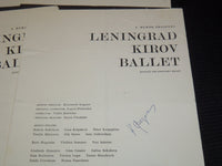 1961 LENINGRAD KIROV BALLET PROGRAMS LOT OF 7 ISSUES - SLEEPING BEAUTY - O 2596A