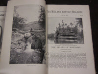 1898-1899 THE MIDLAND MONTHLY MAGAZINE LOT OF 13 - NICE PHOTOS - WR 827