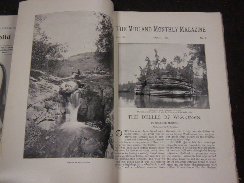 1898-1899 THE MIDLAND MONTHLY MAGAZINE LOT OF 13 - NICE PHOTOS - WR 827