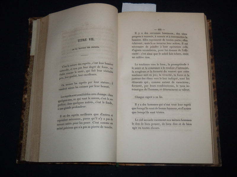 1842 PENSEES ESSAIS ET MAXIMES DE JOUBERT FRENCH VOLUME - PART 1 & 2- KD 4815C