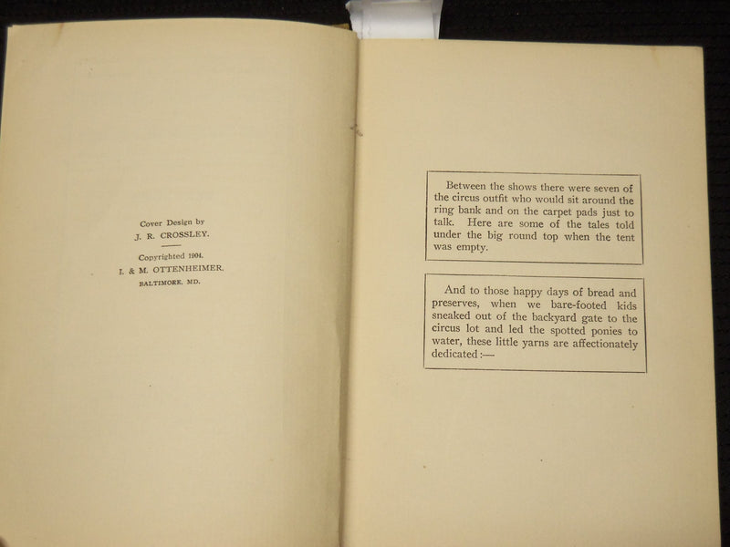 1904 ROD WAGON STORIES HARDCOVER BOOK BY WELLS HAWKS - KD 705L