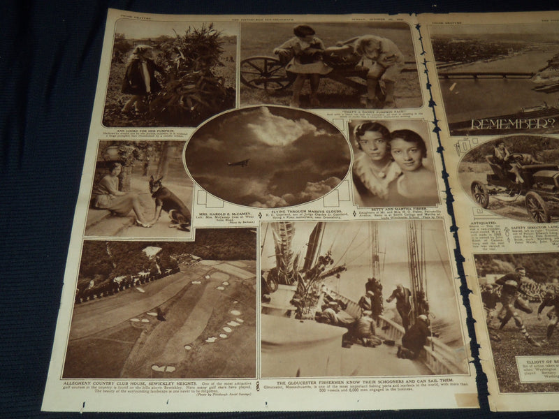 1930 OCTOBER 26 PITTSBURGH SUN TELEGRAPH GRAVURE - COLOR- GIFFORD BEAL - NT 9584