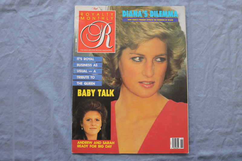 1988 AUGUST ROYALTY MONTHLY MAGAZINE - PRINCESS DIANA- DIANA'S DILEMMA- ST 5510B