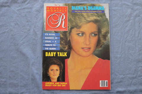 1988 AUGUST ROYALTY MONTHLY MAGAZINE - PRINCESS DIANA- DIANA'S DILEMMA- ST 5510B