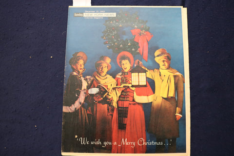 1963 DEC 15 SUNDAY NEWS COLOROTO MAGAZINE - MERRY CHRISTMAS - JFK-LBJ - E 23206