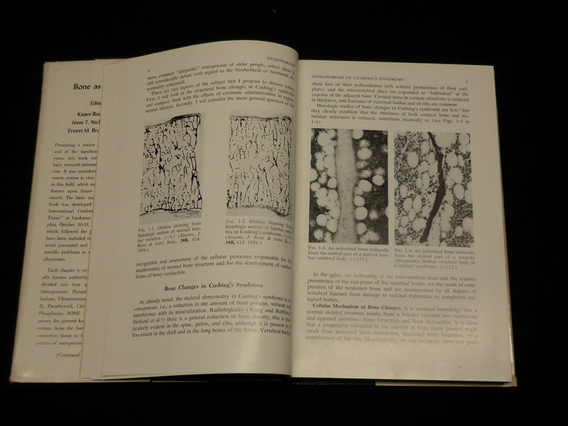 1960 BONE AS A TISSUE HARDCOVER BOOK EDITED BY KAARE RODAHL - KD 6416
