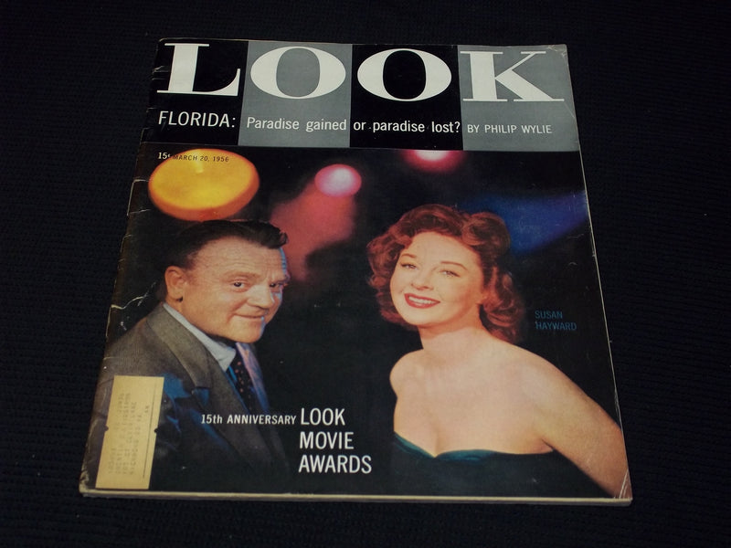 1956 MARCH 20 LOOK MAGAZINE - SUSAN HAYWARD-JAMES CAGNEY FRONT COVER - E 20436