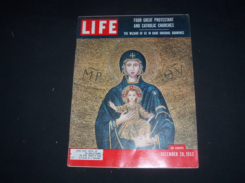1953 DECEMBER 28 LIFE MAGAZINE - MADONNA AND CHILD IN ST. MARKS - L 884