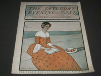 1901 JULY 20 THE SATURDAY EVENING POST MAGAZINE - ILLUSTRATED COVER - SP 541