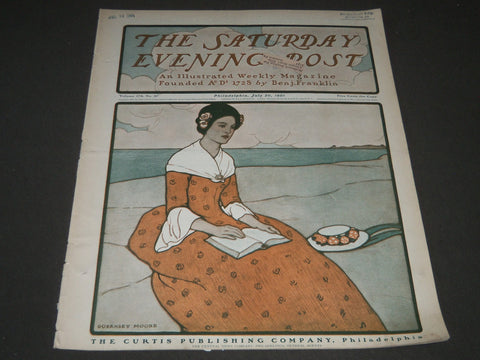 1901 JULY 20 THE SATURDAY EVENING POST MAGAZINE - ILLUSTRATED COVER - SP 541