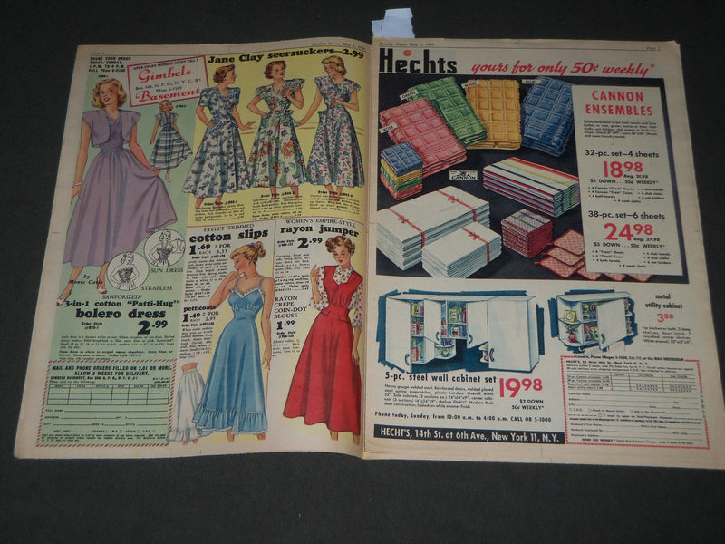 1949 MAY 1 SUNDAY NEWS NEW YORK'S PICTURE MAGAZINE - PEEKSKILL NY - J 2958
