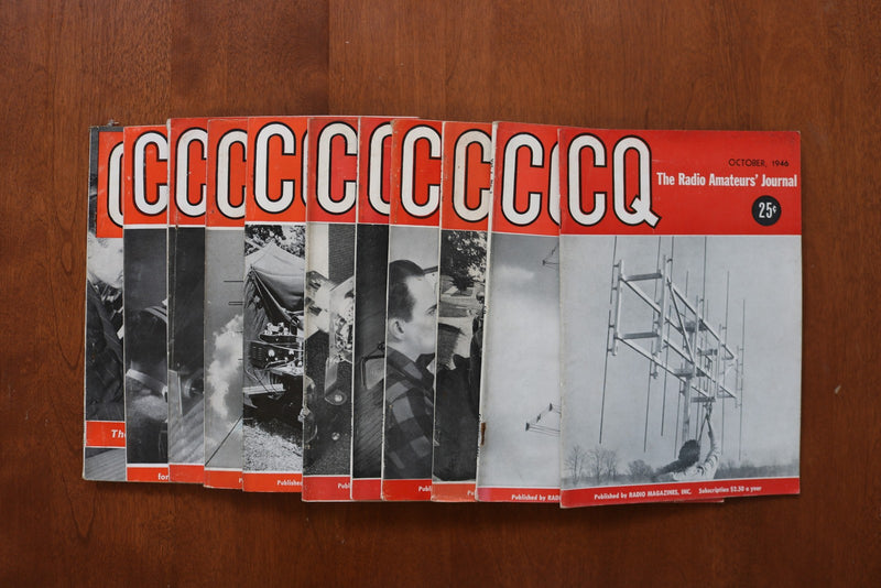 1946-1951 CQ THE RADIO AMATEURS' JOURNAL - LOT OF 11 - O 3904