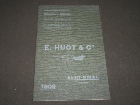 1909 E. HOUT & CIE ROBINETTERIE GENERALE CANALISATION FRENCH CATALOGUE - FR 603