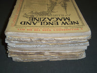 1891 NEW ENGLAND MAGAZINE LOT OF 9 ISSUES - NICE ILLUSTRATIONS & ADS - WR 169