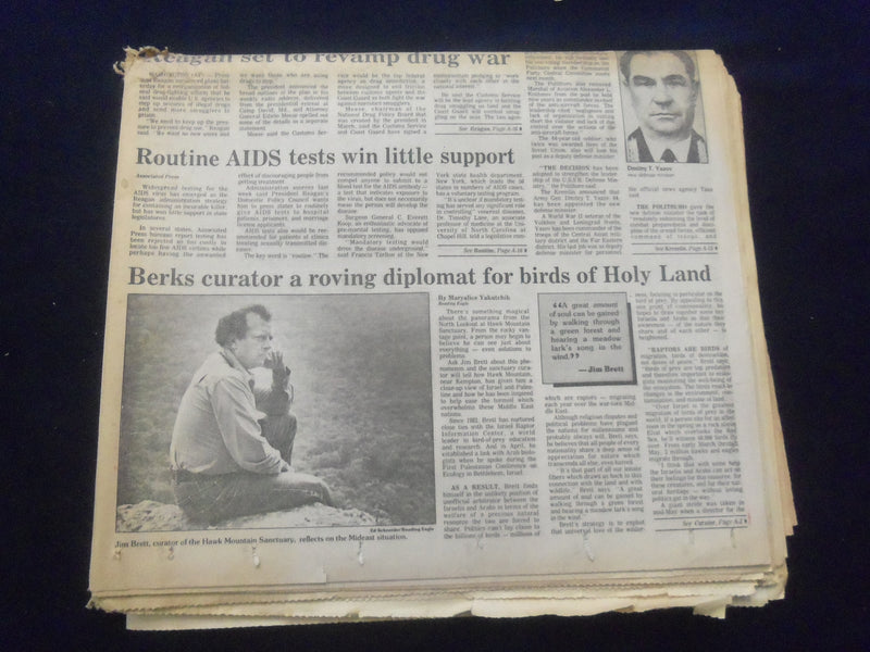 1987 MAY 31 READING EAGLE NEWSPAPER - READING, PA - KREMLIN FIRES 2 - NP 6106