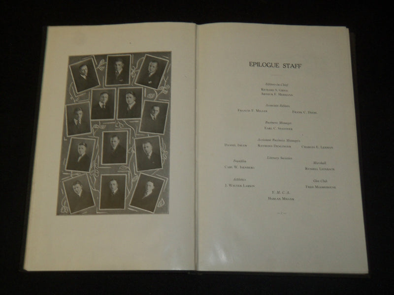 1920 THE EPILOGUE FRANKLIN AND MARSHALL ACADEMY YEARBOOK - LANCASTER PA- YB 1900