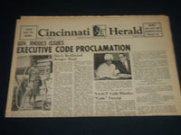 1963 JULY 5 CINCINNATI HERALD - GOV. RHODES ISSUES PROCLAMATION - NP 4404