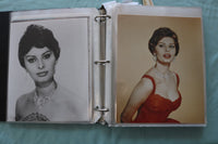 HOLLYWOOD PHOTO ALBUM - SOPHIA LOREN - GEORGE NADER - CAROLE LOMBARD - E 26486