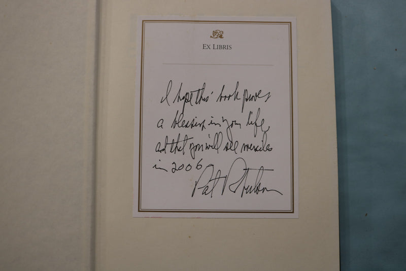 1991-2006 PAT ROBERTSON HARDCOVER BOOKS - LOT OF 3 - 1 SIGNED BOOK - KD 9681