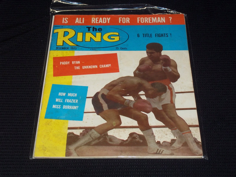 1973 DECEMBER THE RING MAGAZINE - MUHAMMAD ALI FRONT COVER - E 4666