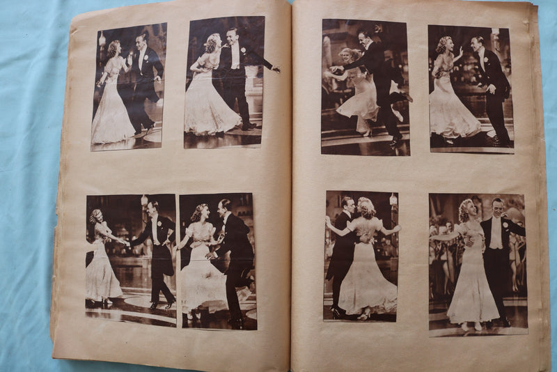 1930'S MOVIE STAR SCRAPBOOK LOADED - HARLOW - LOMBARD - BASEBALL - E 26498