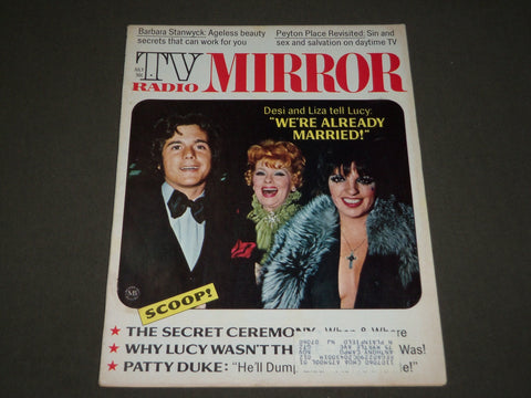 1972 JULY TV RADIO MIRROR MAGAZINE - DESI ARNAZ AND LISA MINNELLI - CW 596