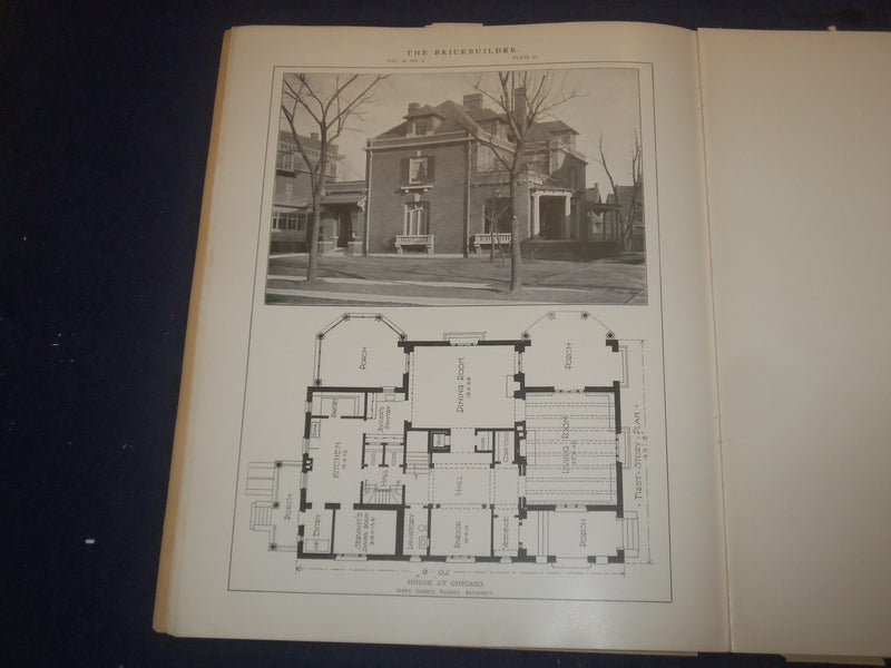 1907 FEBRUARY THE BRICKBUILDER MAGAZINE - AN ARCHITECTURAL MONTHLY - ST 528P