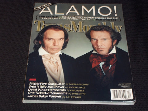 2003 DECEMBER TEXAS MONTHLY MAGAZINE - THORNTON & QUAID ALAMO COVER - E 7499