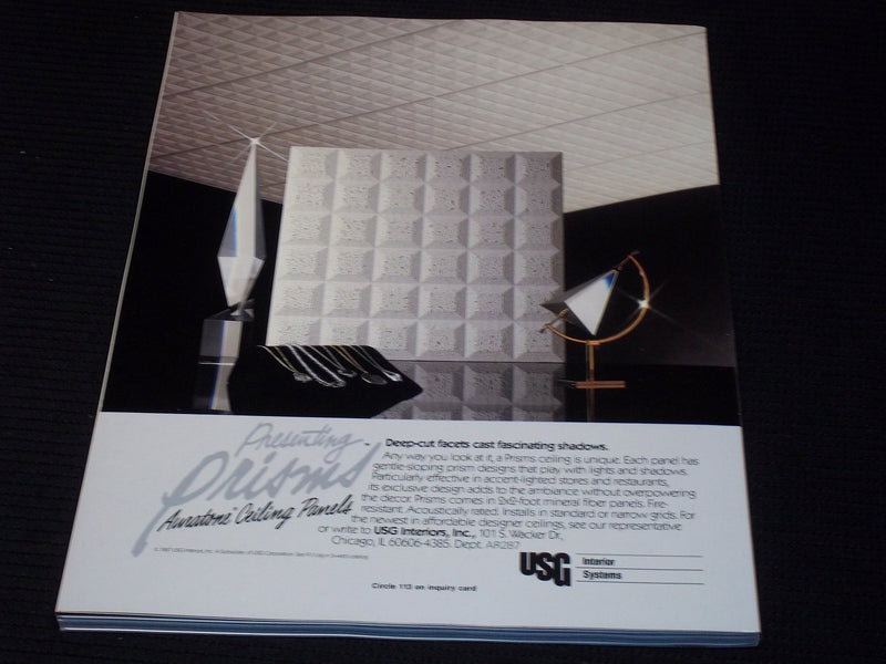 1987 FEBRUARY ARCHITECTURAL RECORD MAGAZINE - RELIGIOUS BUILDINGS COVER - E 962