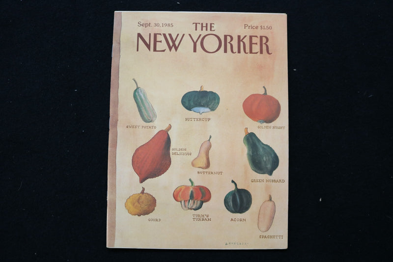 1985 SEPTEMBER 30 NEW YORKER MAGAZINE - GREAT ILLUSTRATED COVER - NY 3237