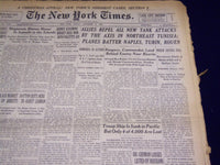 1942 DEC 13 NEW YORK TIMES - PLANES BATTER NAPLES, TURIN, ROUEN - NT 1265
