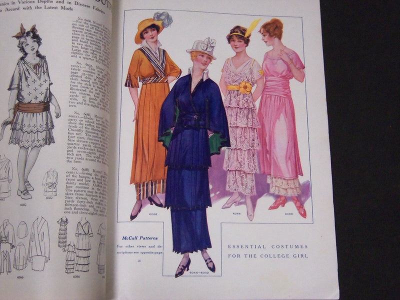 1914 SEPTEMBER MCCALL'S MAGAZINE - FASHION ILLUSTRATIONS - ST 148