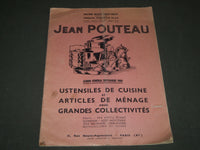 1960 SEPTEMBRE JEAN POUTEAU USTENSILES DE CUISINE FRENCH CATALOGUE - FR 439