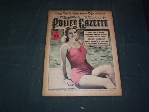 1943 JULY THE NATIONAL POLICE GAZETTE MAGAZINE - DOLORES MORAN - B 5901