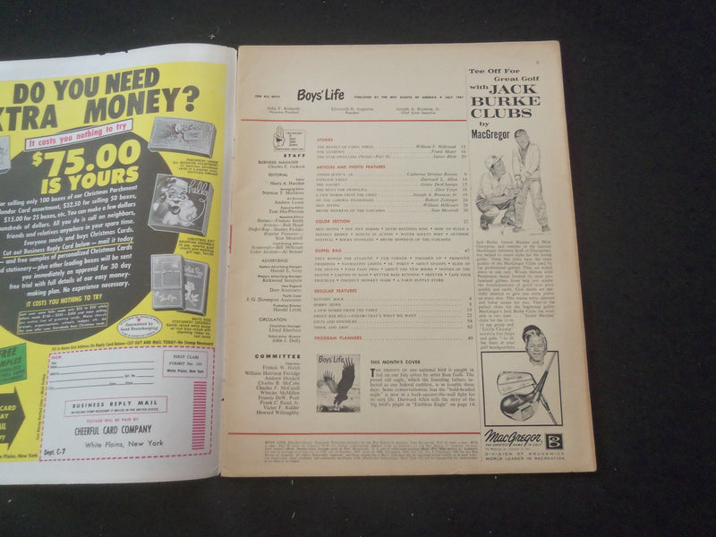1961 JULY BOYS' LIFE MAGAZINE - AMERICAN BALD EAGLE - ST 3770M