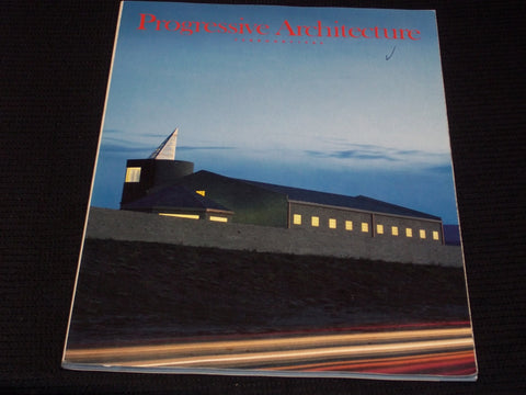 1986 FEBRUARY PROGRESSIVE ARCHITECTURE MAGAZINE - 2 CHURCHES COVER - E 4106