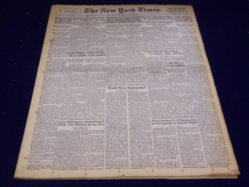 1946 AUGUST 28 NEW YORK TIMES - BIG DRIVE FOR EX-GI HOUSING - NT 2710