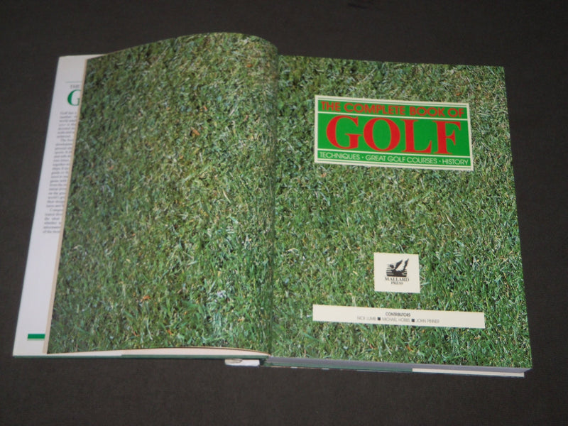 1988 THE COMPLETE BOOK OF GOLF HARDCOVER BOOK - GREAT PHOTOS - I 1671