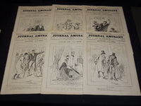 1886 JOURNAL AMUSANT ILLUSTRE FRENCH MAGAZINE LOT OF 34 - FASHION ILLUS- O 3197L