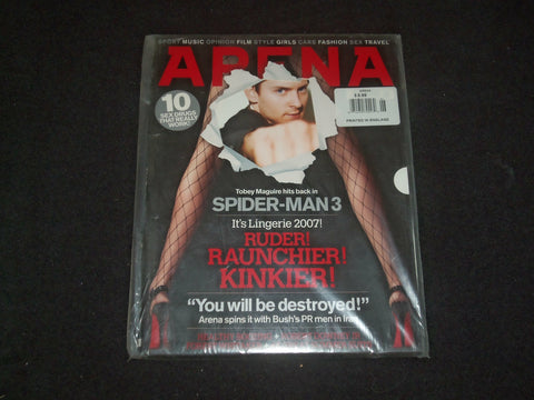 2007 JUNE ARENA MAGAZINE - TOBEY MAGUIRE COVER - BRITISH EDITION - ST 6978