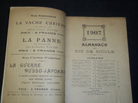 1907 ALMANACH DU FIN DE SIECLE BOOK - FRENCH - NICE ILLUSTRATIONS - J 5478