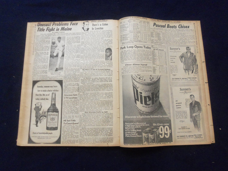 1965 MAY 10 BOSTON RECORD AMERICAN NEWSPAPER-LEGISLATORS JOB PROBE WARN- NP 6286